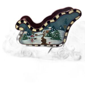Roman- Winter Scene Sled #72284. Rare!